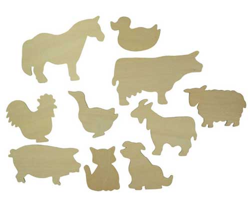 You can use shapes like these for your templates, or you can find simpler shapes, that are easier to cut out